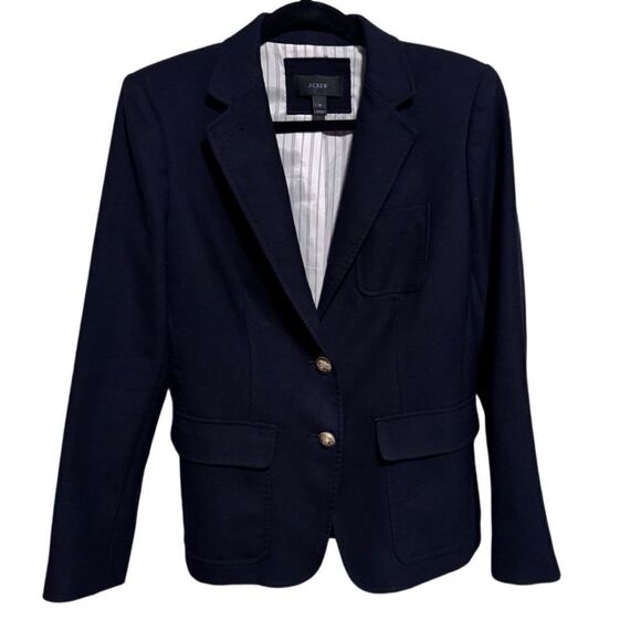 J CREW- Rhodes Two Button Blazer in 100% Italian Wool Wrinkle Resistant Black, 8 - Picture 15 of 16